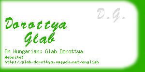 dorottya glab business card
